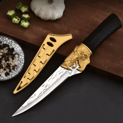 Cuchillo Dorado Basilisco del Chef