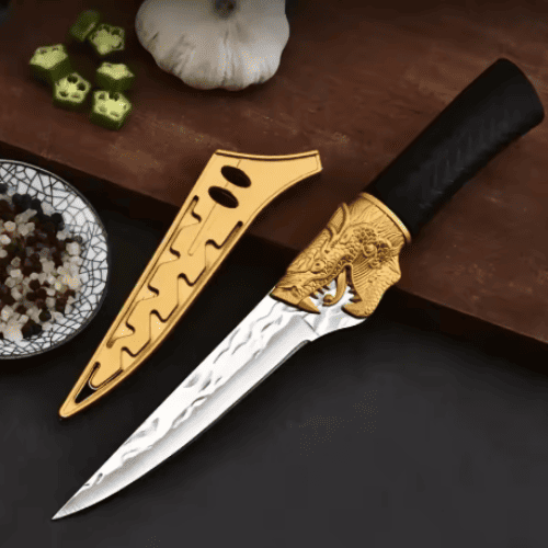 Cuchillo Dorado Basilisco del Chef